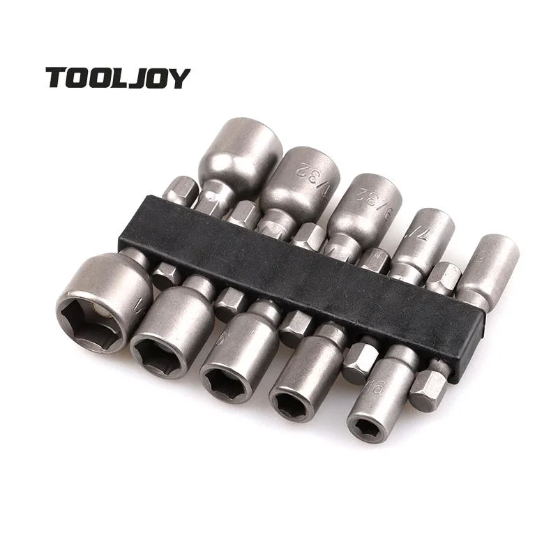 Top Quality 1/4" Hex Shank Magnetic Drill Bit Nut Driver Bits Socket for Hand Tools Repair