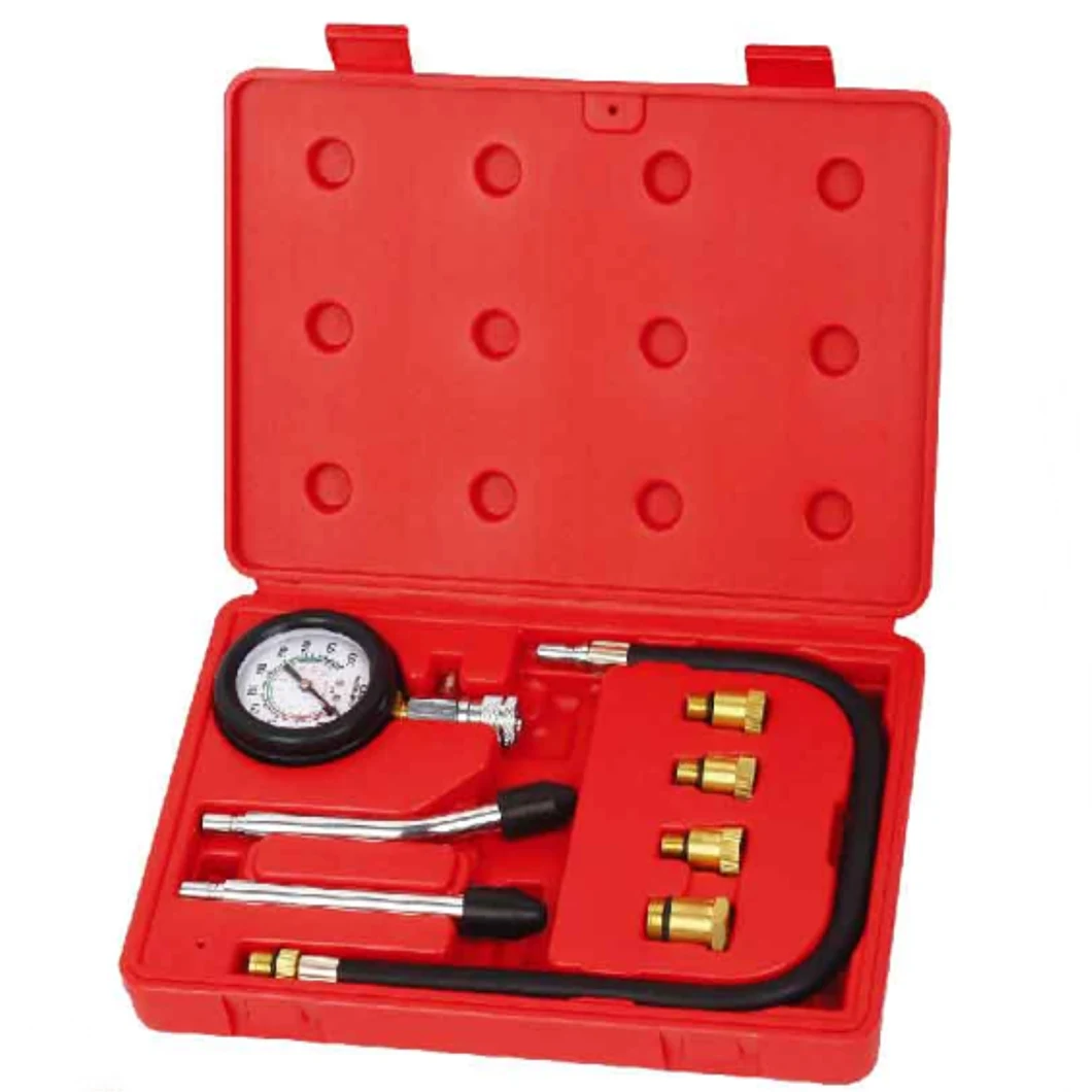 Professional Mechanics Gas Engine Cylinder Compression Tester Test Tool Kit