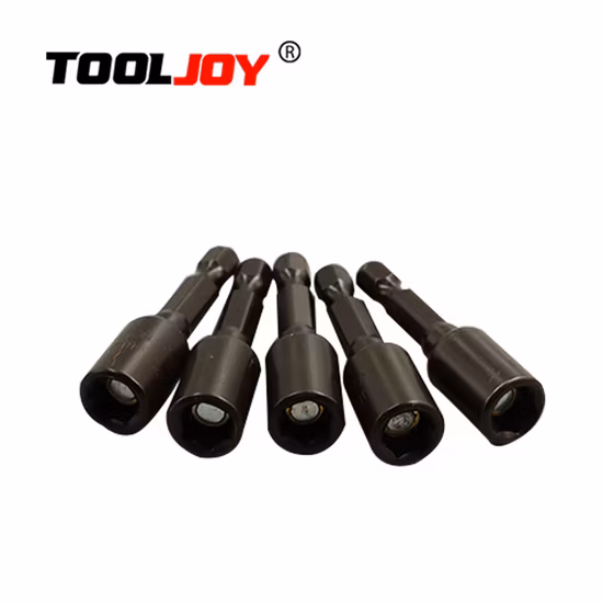 Jeu de tournevis à écrou, pour perceuse à percussion et tournevis, 5 pièces, petit jeu d'embouts de tournevis à écrou hexagonal 1/4