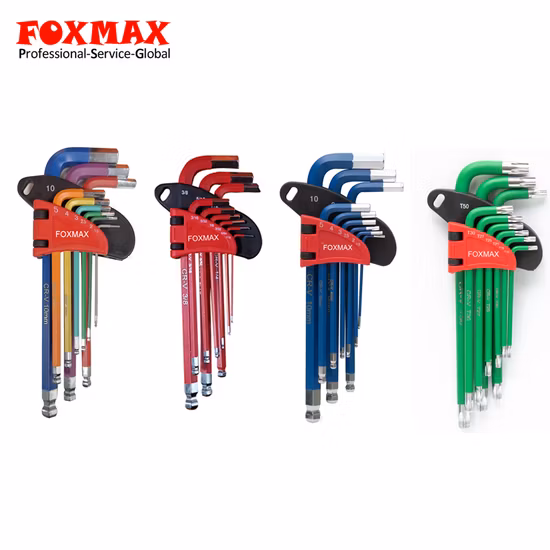 Jeu de 9 clés hexagonales Torx à bras long (HK-009)