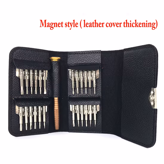 25 en une combinaison d'embouts de précision boîte à outils à main multifonctionnelle magnétique tournevis kit d'outils de mécanicien boîte ensemble tournevis professionnel